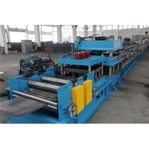 Auto Stacker Highway Guard Rail Roll Forming Machine 8Tons Hydraulic Decoiler