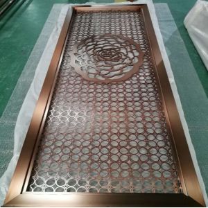 Customized Chinese style decorative metal screen panels room divider screen