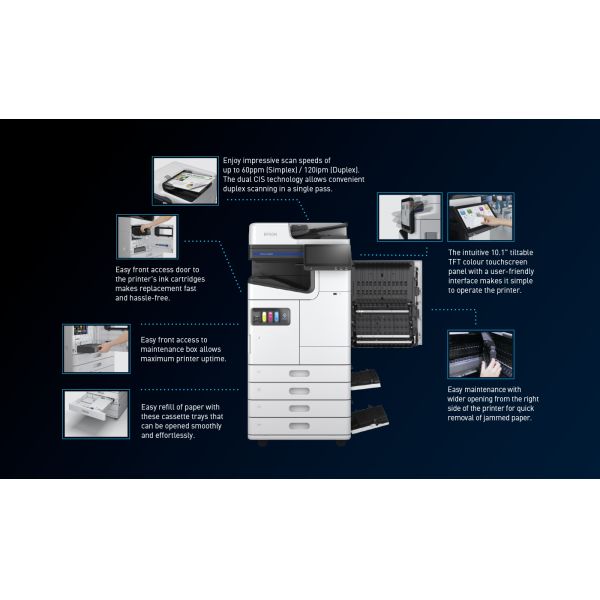 Workforce Enterprise Am- C4000 C5000 C6000 Color Multifunction Printer A3