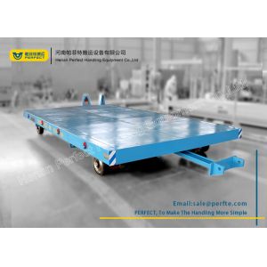 No Powered Cast Steel Plate Material Transfer Cart Trailer For Workshop Transfer