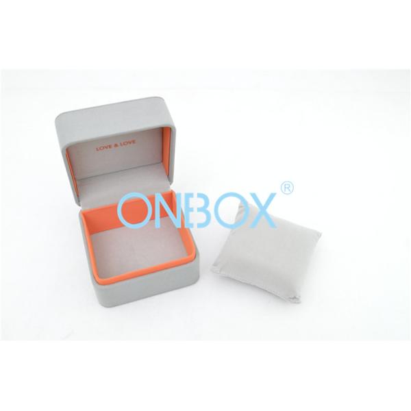 Customized Square Watch Gift Boxes Grey With Soft Pillow Insert