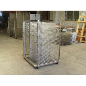 Screen printing drying racks