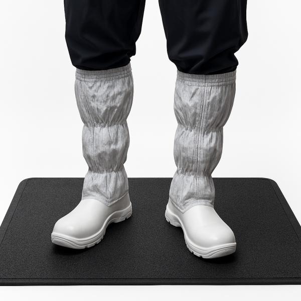 ESD Black Anti Fatigue Mat 600*900cm Dual PVC Foam Floor Mat Antistatic Rubber