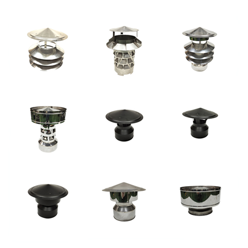 0.45mm SS Chimney Flue Rain Caps Cowl For Clay Flue Rust Resistant