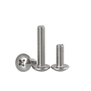 Passivated GB Cross Recessed Mushroom Head Machine Screw Stainless Steel 304 M3