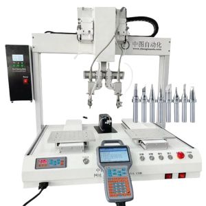 Wholesale PLC Automatic Soldering Machine For LED Capacitor Speaker Spot Welding from china suppliers