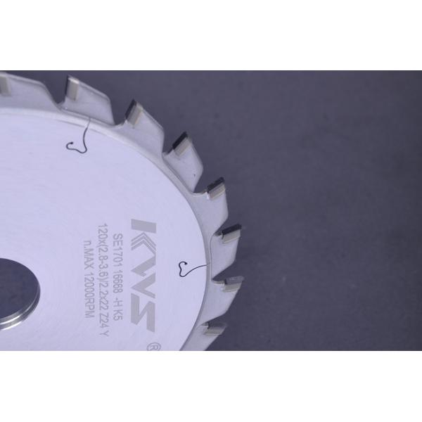 Adjustable Scoring Coated Wood - Based Panels 120 * 20 / 22 PCD Saw Blade