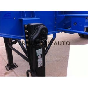 Flatbed Cargo Container Semi Trailer 3 * 13 Ton Capacity With Tubeless Tire