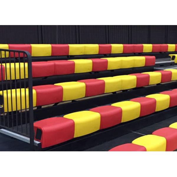 Movable Modular Grandstands Telescopic Tribunes With Hollow Blow Molded Bench