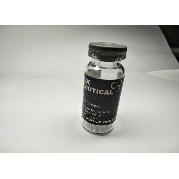 Black Stickers 10Ml Glass Vial Labels For 150mg tren Enanthate