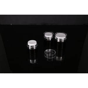 hand lip crystal pump empty square white Screen Printing Airless 30ml Cosmetic