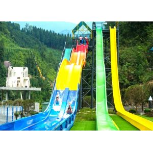 10mm Thickness High Speed Water Slide Blue Red Yellow Color