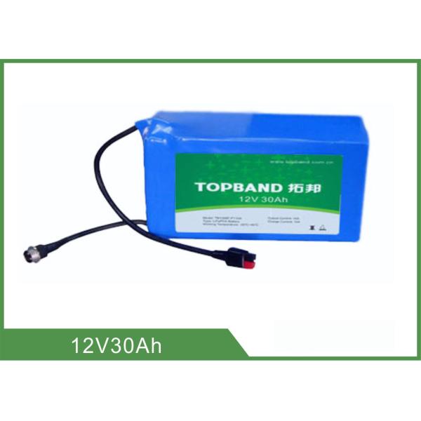 Quality Lithium Iron Phosphate Battery  / LED Light Battery 12V 30Ah With PCM Protection for sale