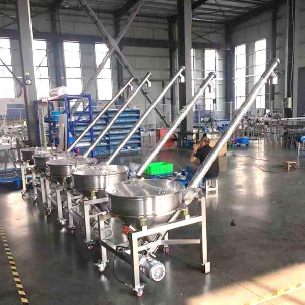 CustomStainless Steel 304 Material Inclined Screw Conveyor Auger Feeder Conveyor Spiral Machine for Food Powder Fodder Additive