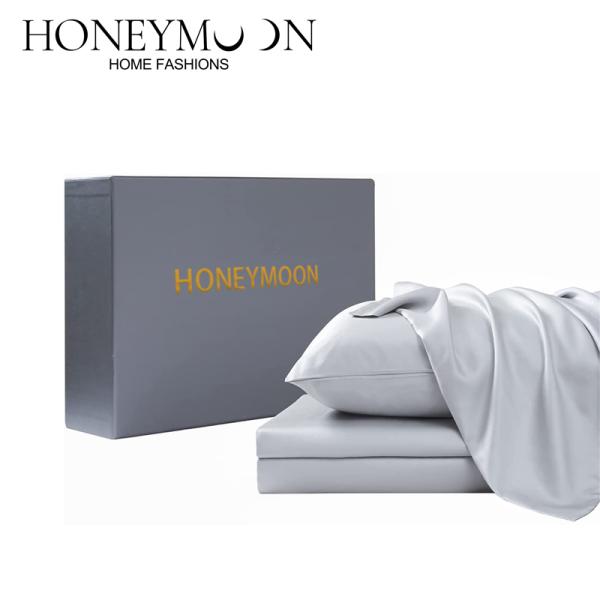 Plain Dyed Cotton Lyocell 300T Sheet Set Luxurious Softness for Your Wedding Bedding