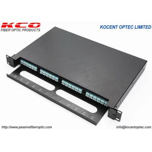 19'' Standard Size High Density Drawing Type MPO MTP Patch Panel for LC Duplex