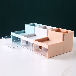 Creative Pen Holder Plastic PS Desktop Storage Box For Students