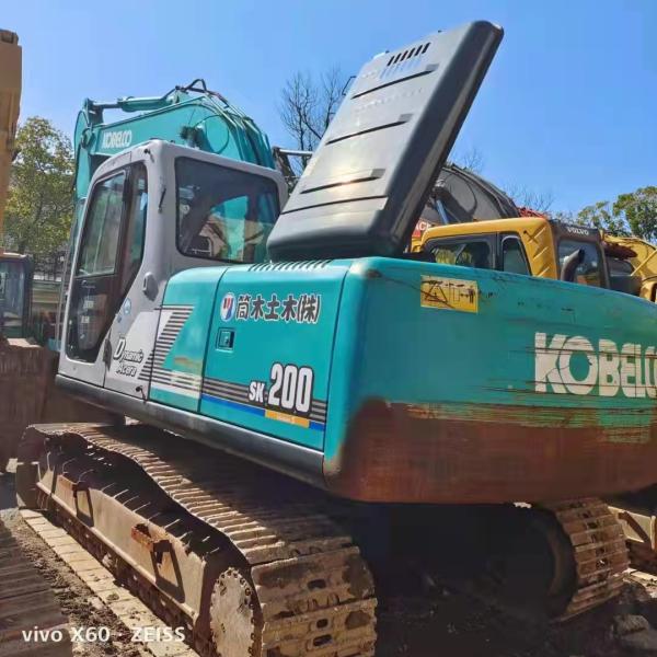 Customized Used Kobelco Excavator 107KW Mitsubishi Engine 20ton 0.8m² Bucket Capacity