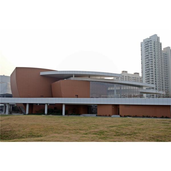 Quality Anti - Fire Rainscreen Curtain Wall Cladding Systems With Hollow Structure for sale