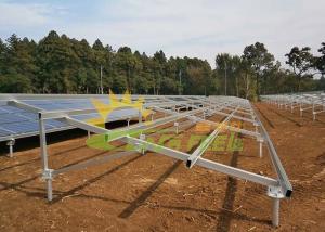 China Flat Rooftops Solar Panel Racking System With Professional Structure on sale