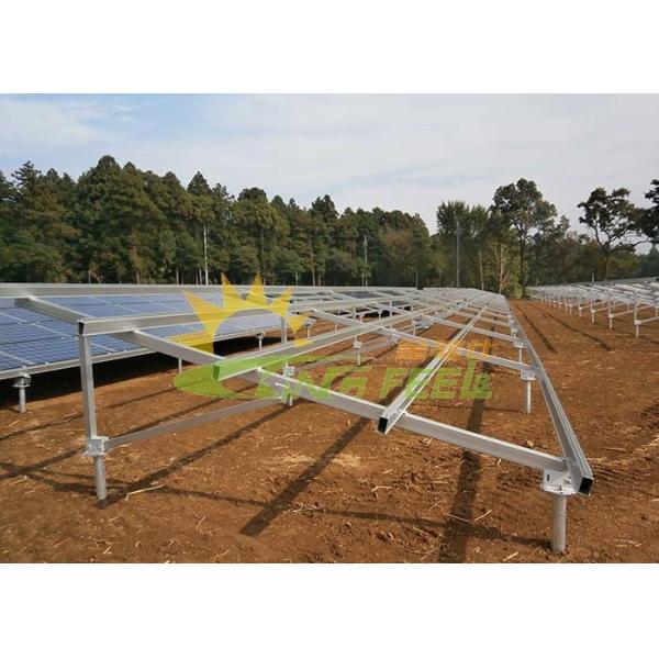 Quality Flat Rooftops Solar Panel Racking System With Professional Structure for sale