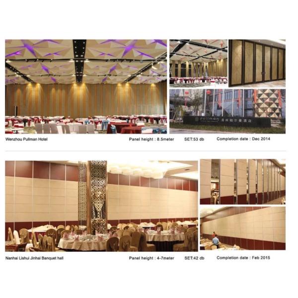 American Wooden Movable Partition System / Operable Soundproof Partition Wall Panels