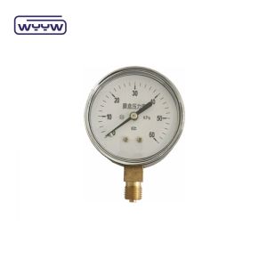 60-100mm CmH2O Capsule Pressure Gauge Manometer 1.6% Accuracy