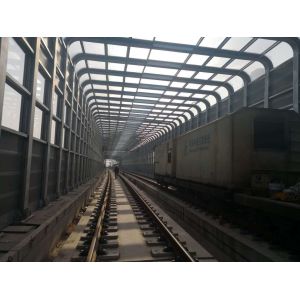 Fireproofing Highway Sound Barrier , Cold Rolled Freeway Noise Barriers