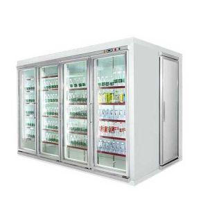 Customized Commercial Beverage Display Cooler With Side Open Door For Back