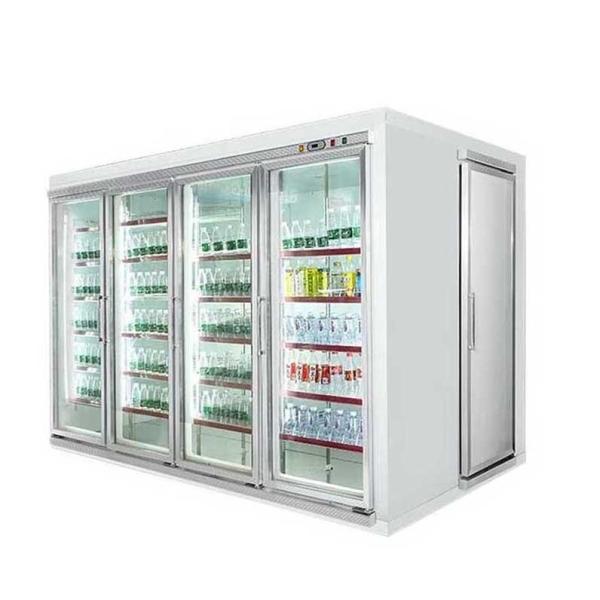 Customized Commercial Beverage Display Cooler With Side Open Door For Back