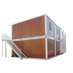 Galvanized Steel Bending Prefab Container House with Detachable Bathroom and