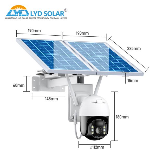 Quality ONVIF 4G CCTV Solar Camera 1080P CMOS Camera Security Surveillance Solar Home Security Cameras for sale