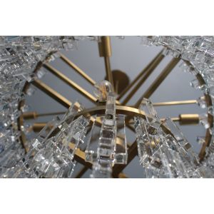 Customized Tiered Round Chandelier 152cm Crystal Chandelier With Brass Finish