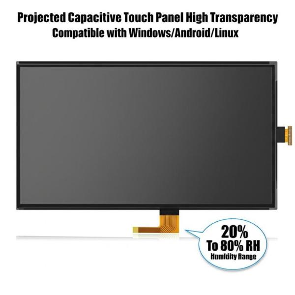 Projected Capacitive Touch Panel High Transparency Compatible with Windows