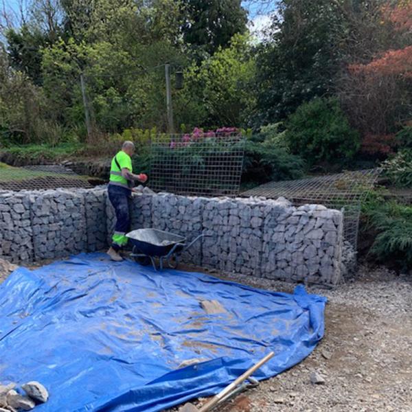 Hot Dipped Galvanized Welded Gabion Stone Cage 2*1*0.3m For Fence