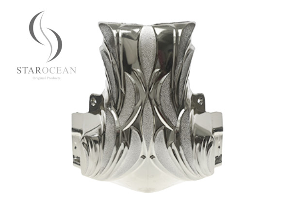 silver Plastic Casket Corner 1# DG For Funeral Interment Ornamentation