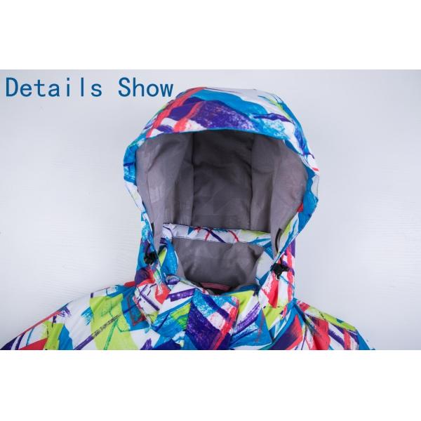 100% nylon2018 new Fashion Printing Bright Color Ladies Jacket Winter Ski Workout Jackets Ski Jacket (size:s-xxl)