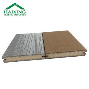 Brown Covered Elastic Plastic and PVC Core Inside Garden Solid Grooved Composite