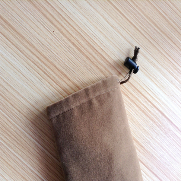 Silk Screen Printing Logo Drawstring Portable Velvet Jewelry Pouch