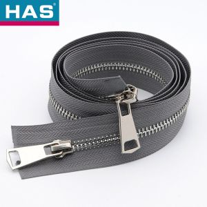 #7 Double Slider Zipper 2 Way Separating Zipper 24 Inch for Garment