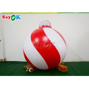 1.2m Red Inflatable Snowflake Ball Festival Christmas Yard Decoration