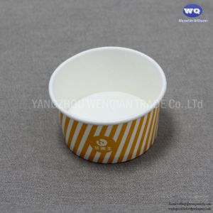 Custom Logo 3.5 Oz Ice Cream Paper Cups-Isposable Paper Dessert Bowls For Hot