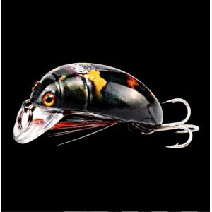 Floating Small Minnow Bait Crank Beetle 8 Colors 3.8cm / 4.1g