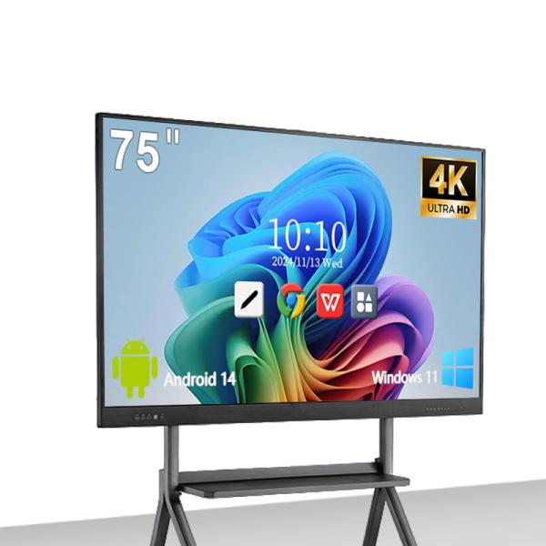 Interactive Smart Whiteboard With Capacitive Infared Interactive Touch Panel For