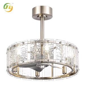 SENKAI Modern Luxury Crystal Chandelier Round Led Ceiling Light For Bedroom Lamp