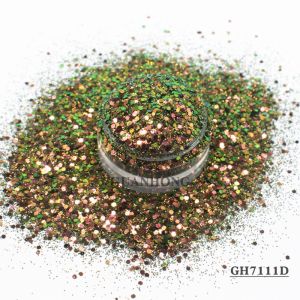 Hexagonal Loose Reflective Chameleon Glitter Mixes Fine Powder Bulk Makeup