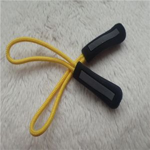 China Reflective Silver Injection Rope Rubber  Zipper Puller For Garment Decoration on sale
