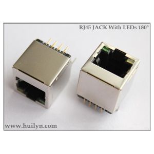 Wholesale Vertical RJ45 connector,RJ45 Modular JACK with LEDs from china suppliers