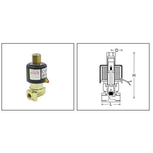 2 Way Water Solenoid Valves UD-6-NO UD-80-NO UD-10-NO Normal Open Brass