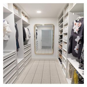 Elegant Glass Wardrobe With Led Light For Customer's Drawings Advantage Wooden